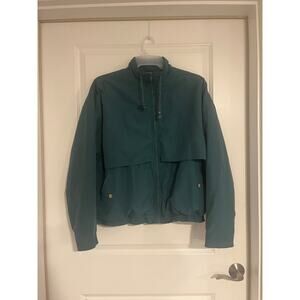 Vintage Solare Sporta Solare Sport Track Warmup running jacket Windbreaker Green
